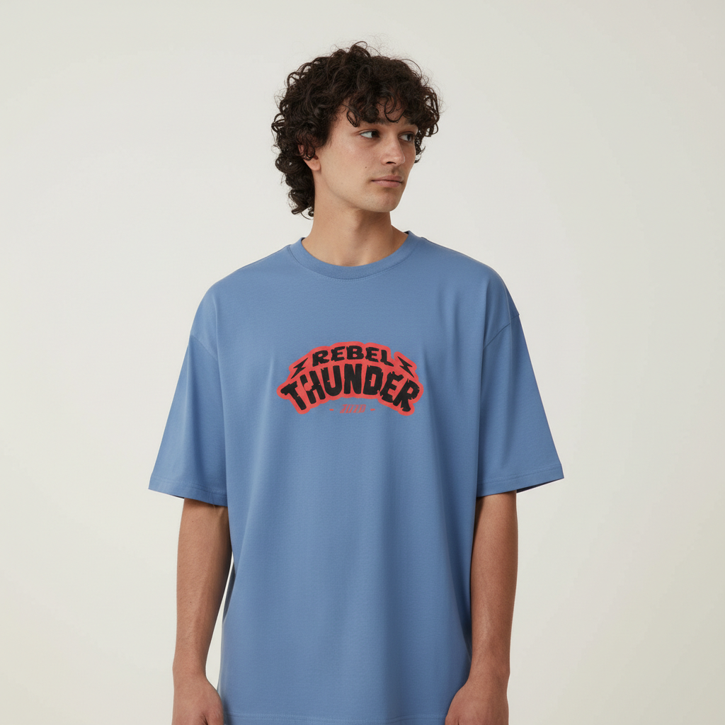Men Oversized Cotton Printed T-Shirt