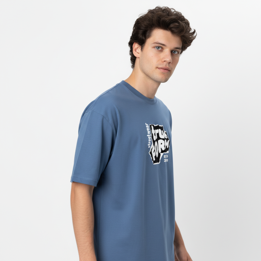 Men Oversized Cotton Printed T-Shirt