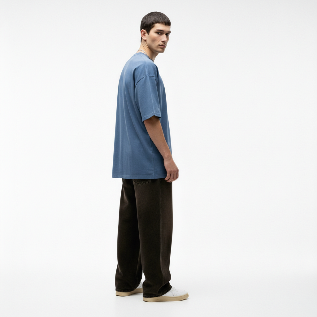 Men Oversized Cotton Printed T-Shirt