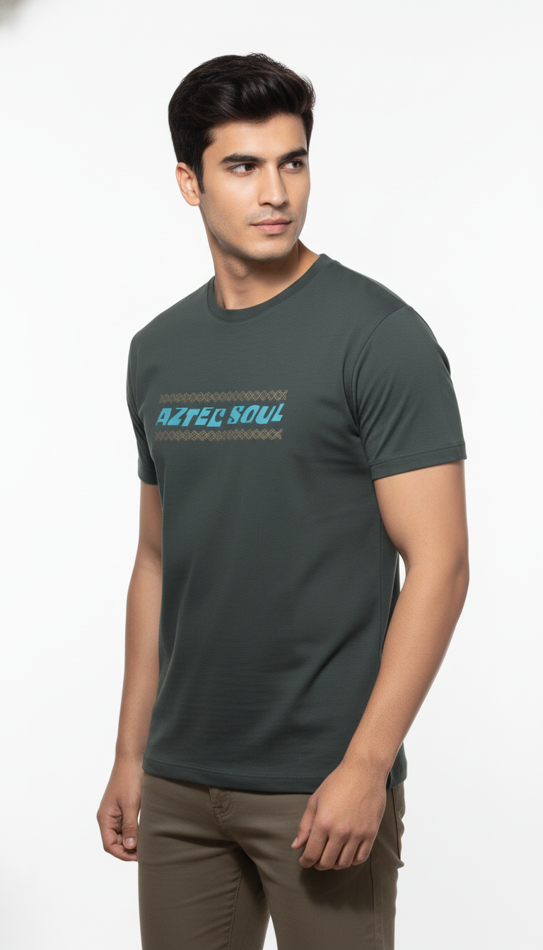Men Cotton Tribal T-Shirt