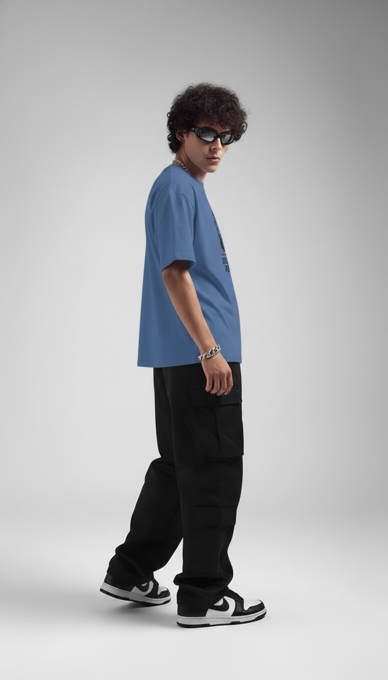 Men Oversized Cotton Printed T-Shirt