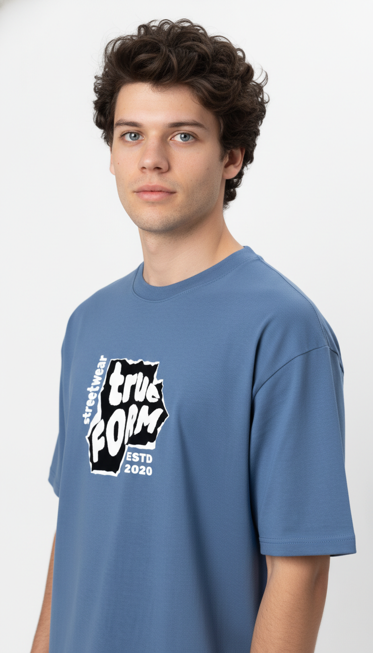 Men Oversized Cotton Printed T-Shirt