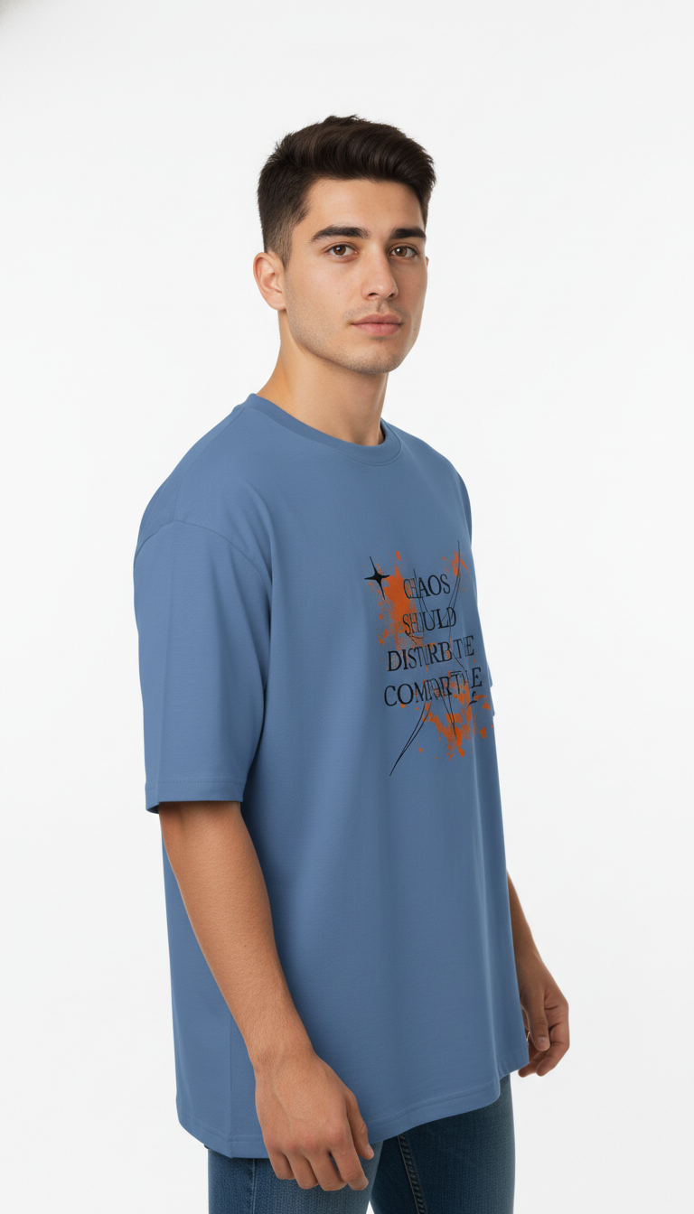 Men Oversized Cotton Printed T-Shirt