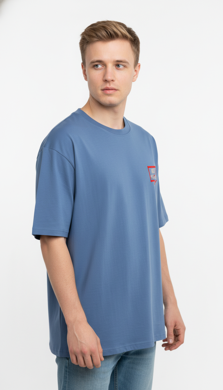 Men Oversized Cotton Printed T-Shirt