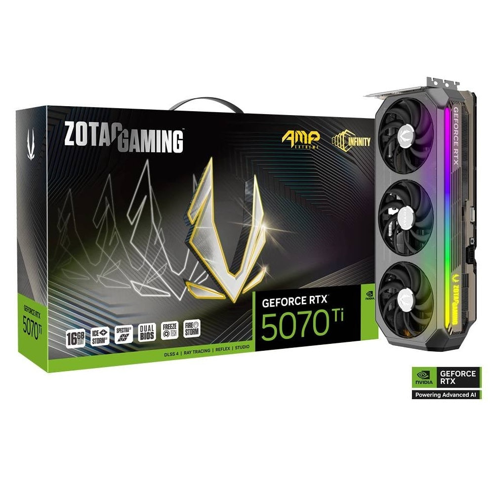 ZOTAC GAMING GeForce RTX 5070 Ti AMP Extreme Infinity 16GB Nvidia Graphic Card